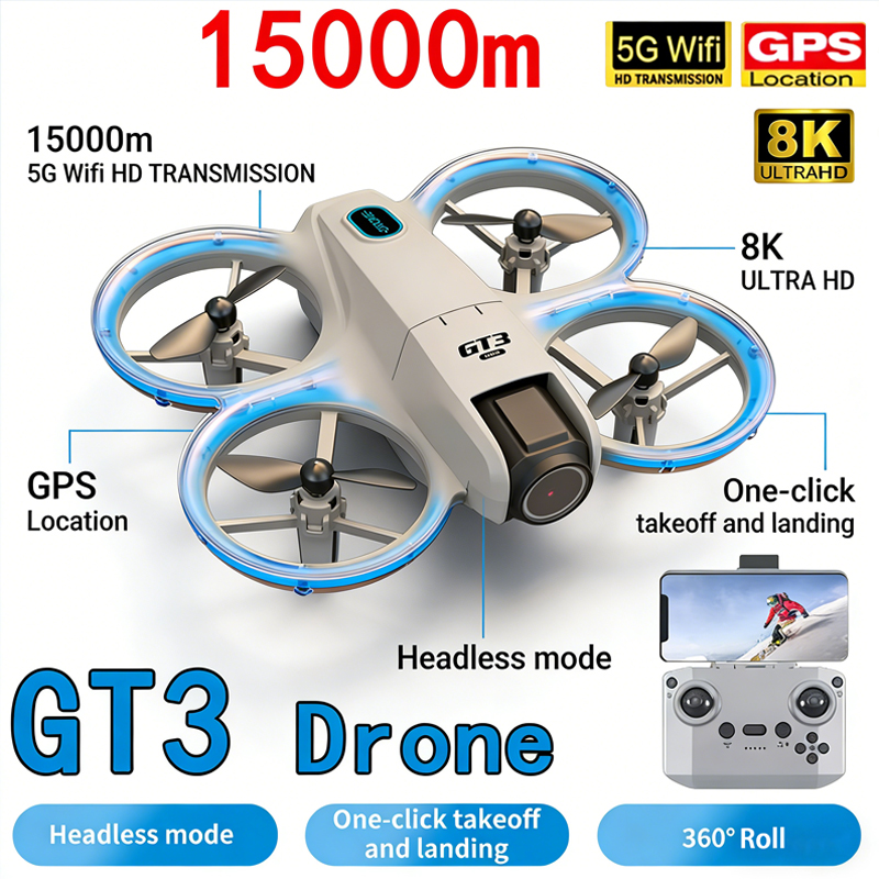 Drone Kit Tricopter - Nuovo GT3 MAX Drone 8K HD