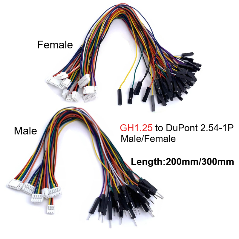 Drone Kit Hexacopter - 5PCS GH1.25 2P-6Pin a Dupont 2.54-1P