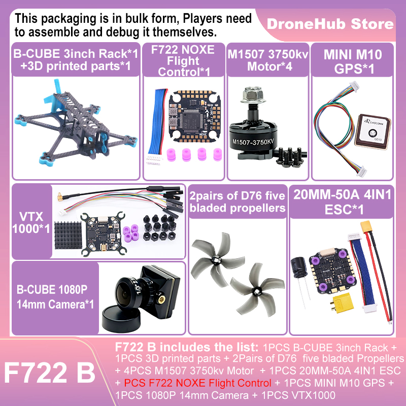 Kit Telaio Drone FPV B-CUBE 3  - Drone Kit Octocopter recensione e prezzo